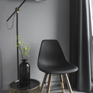 PDDX - Lampe sur pied noir laqué